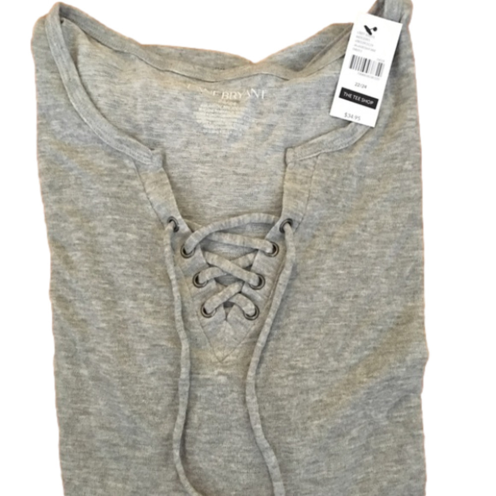NWT Lane Bryant Hacci short sleeve t grey